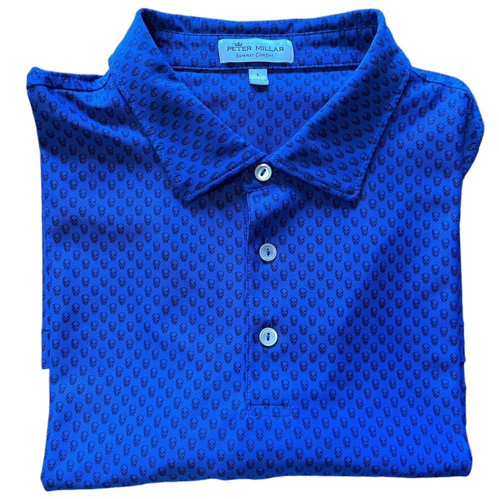 Peter Millar Summer Comfort - Blue Skulls Shirt